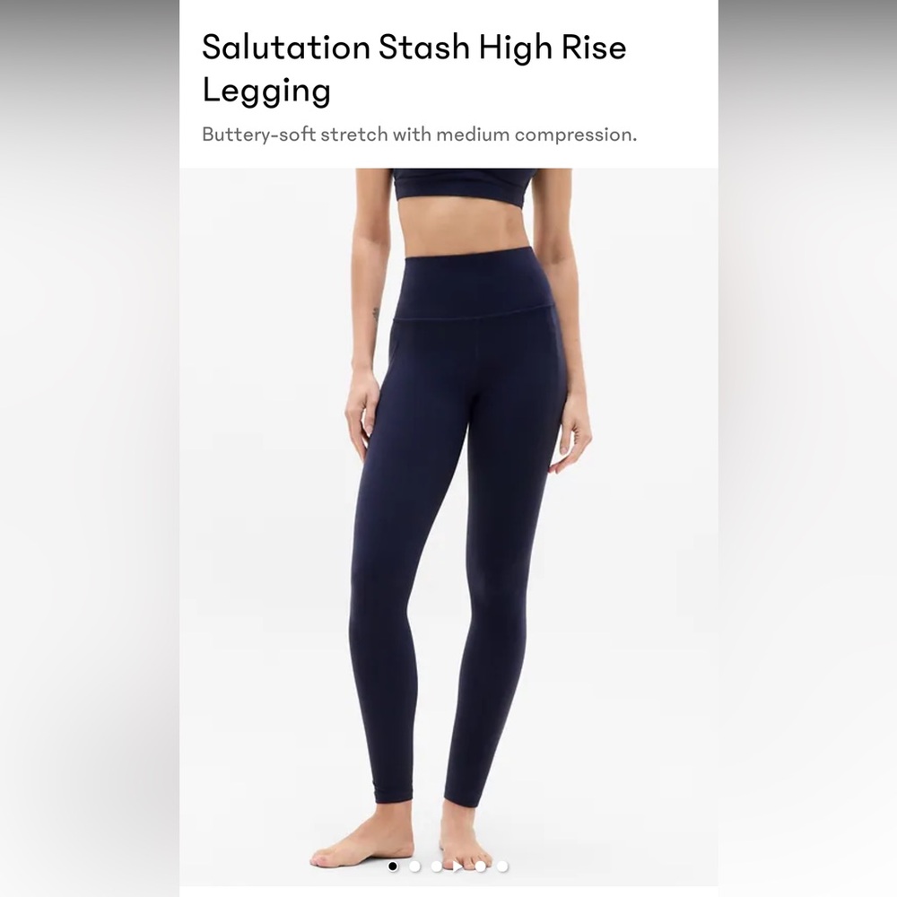 Athleta Salutation Stash Legging Navy XL Tall